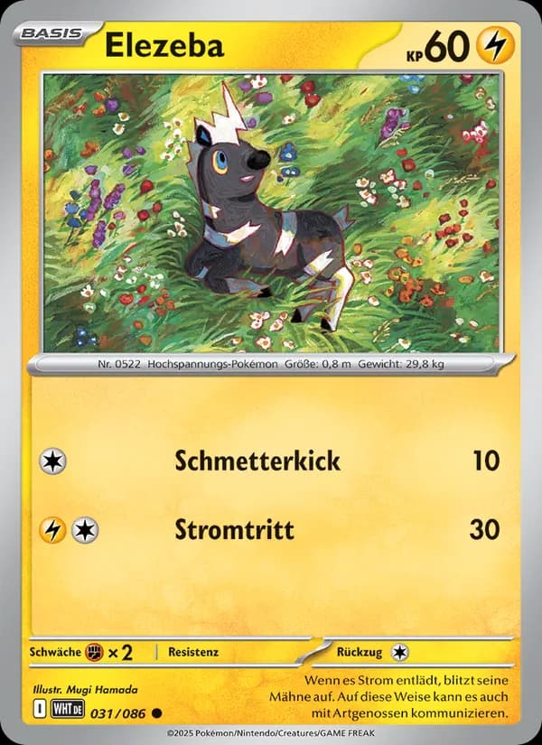 Elezeba card in German
