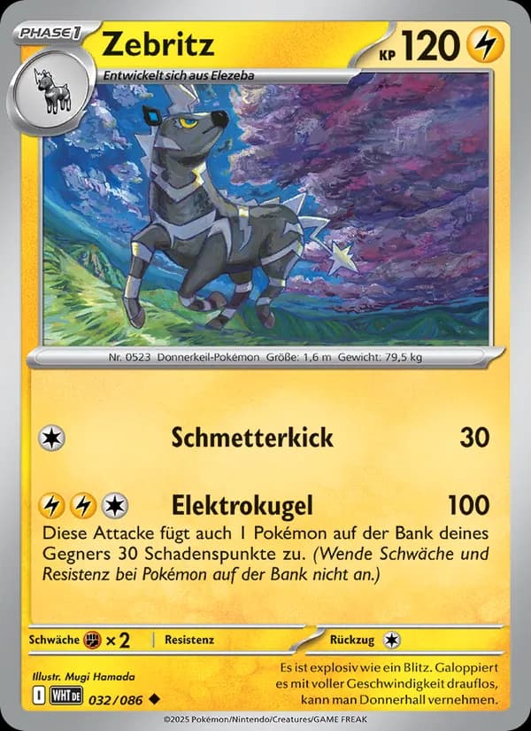 Zebritz card in German