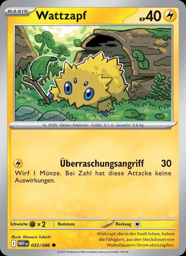 Wattzapf card in German