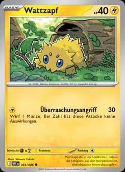 Wattzapf card in German