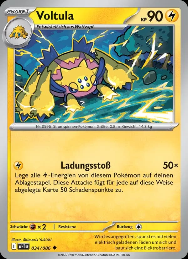 Voltula card in German