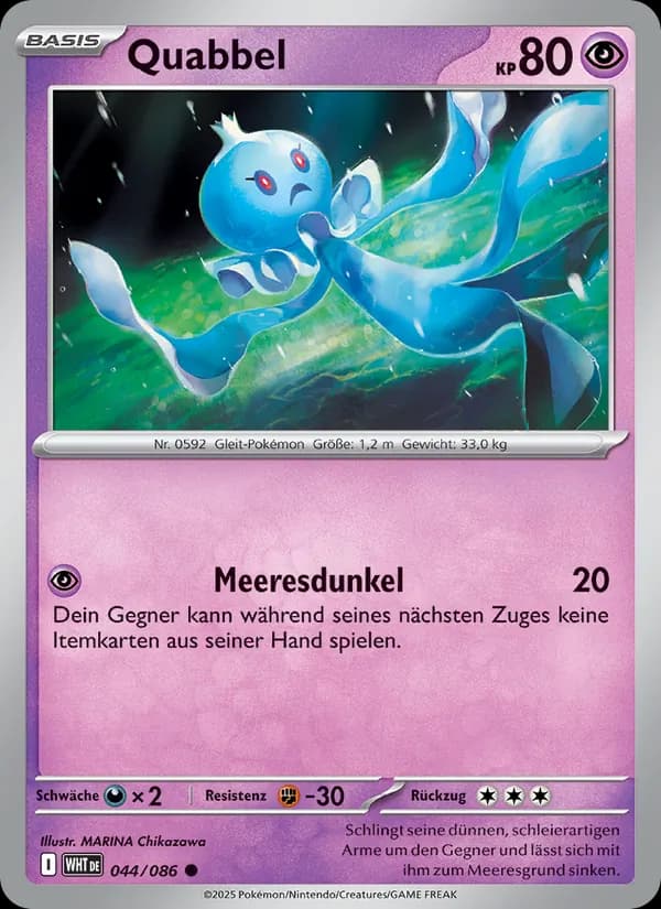 Quabbel card in German
