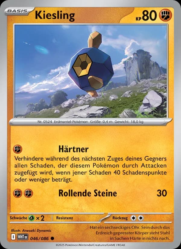 Kiesling card in German