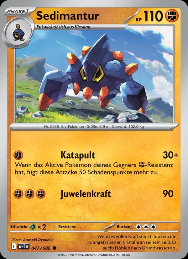 Sedimantur card in German
