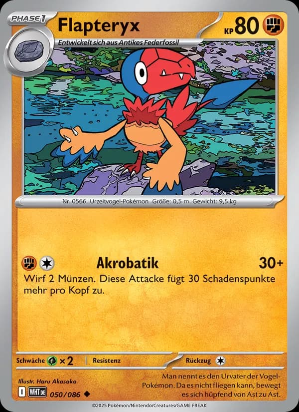 Flapteryx card in German