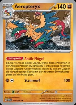 Aeropteryx card in German