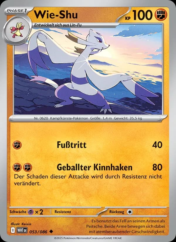 Wie-Shu card in German