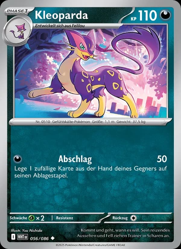 Kleoparda card in German