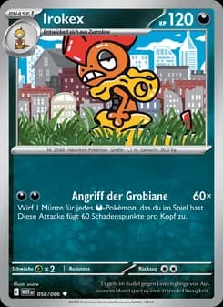 Irokex card in German