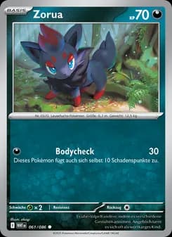 Zorua card in German