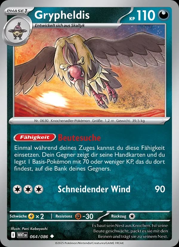 Grypheldis card in German
