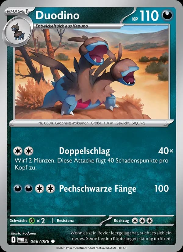 Duodino card in German