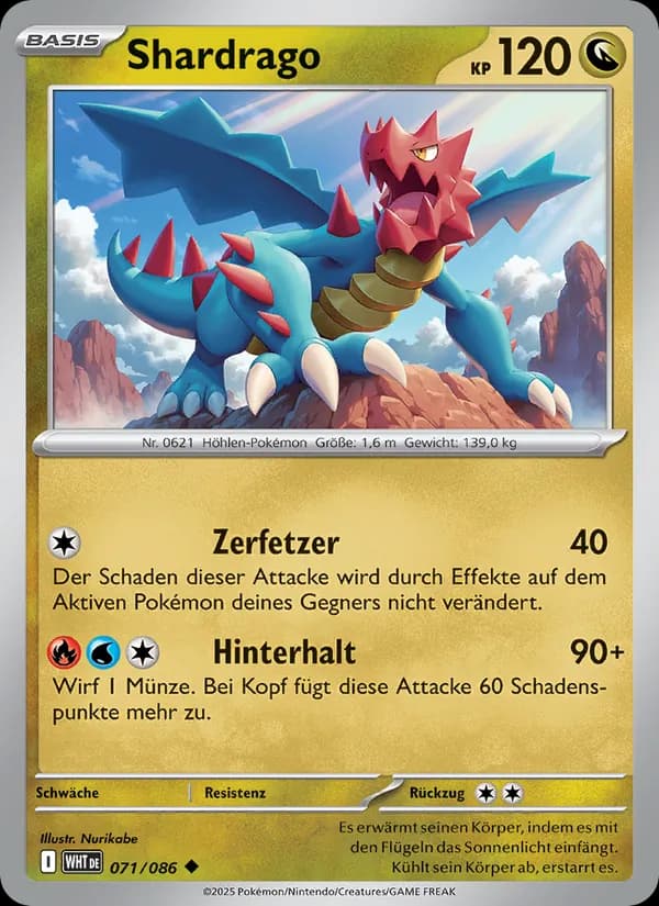 Shardrago card in German