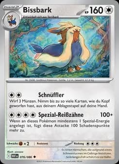 Bissbark card in German