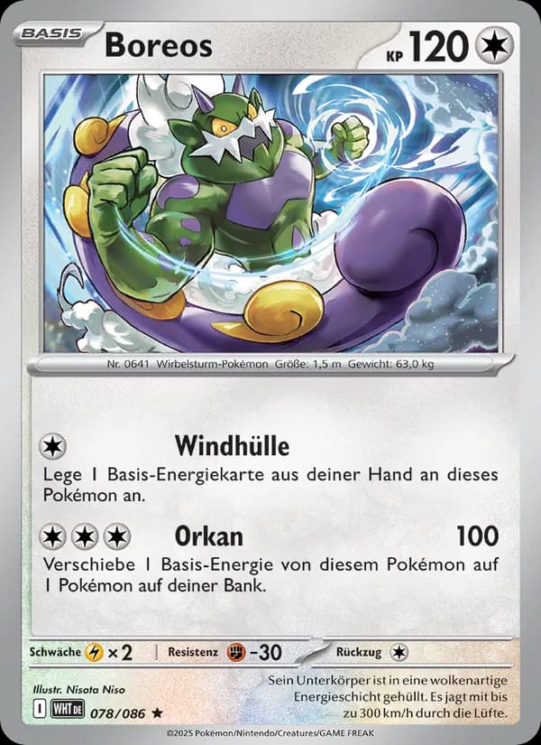 Boreos card in German