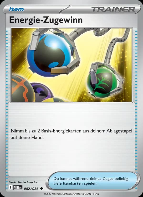 Energie-Zugewinn card in German