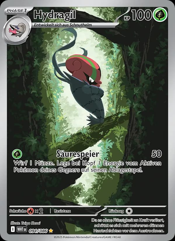 Hydragil card in German