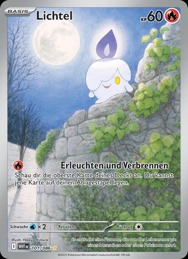 Lichtel card in German