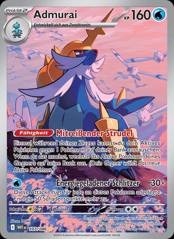 Admurai card in German