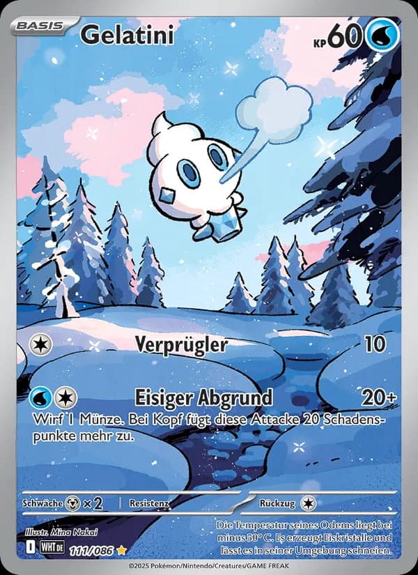 Gelatini card in German