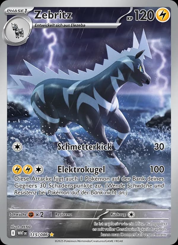 Zebritz card in German
