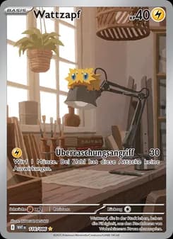 Wattzapf card in German