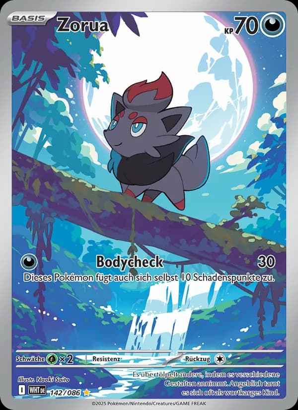 Zorua card in German