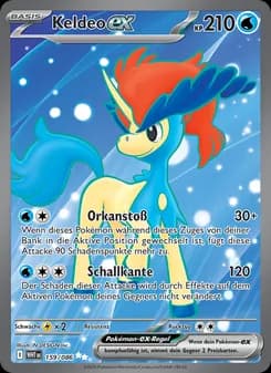 Keldeo-ex card in German