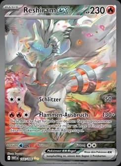 Reshiram-ex card in German