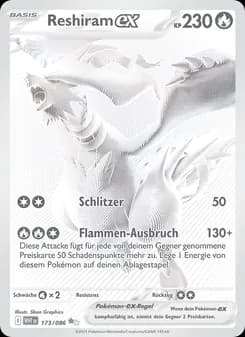 Reshiram-ex card in German