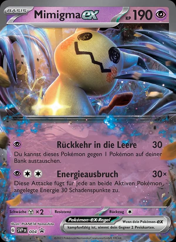 Mimigma-ex card in German