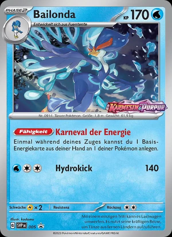 Bailonda card in German