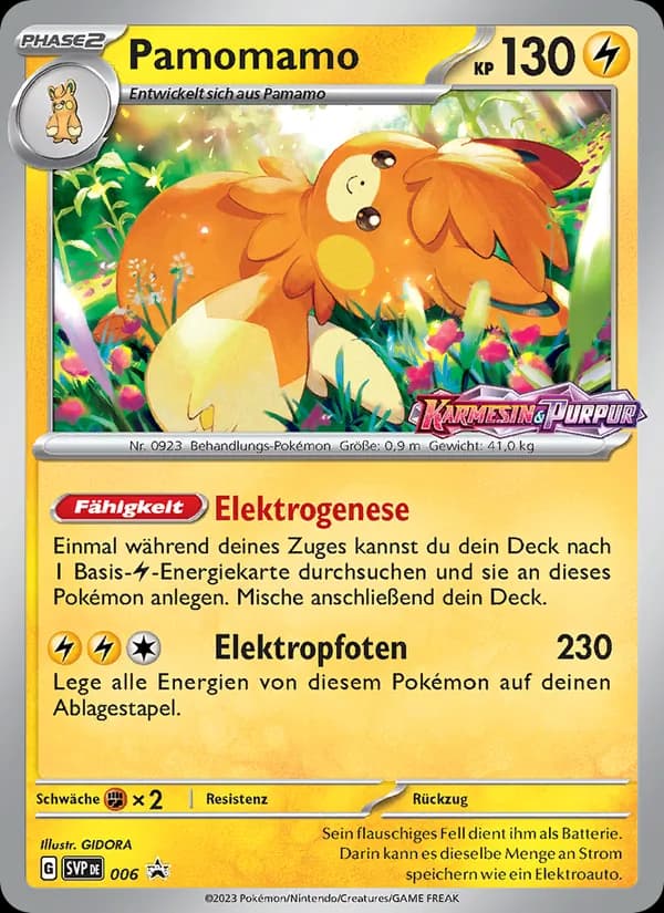 Pamomamo card in German