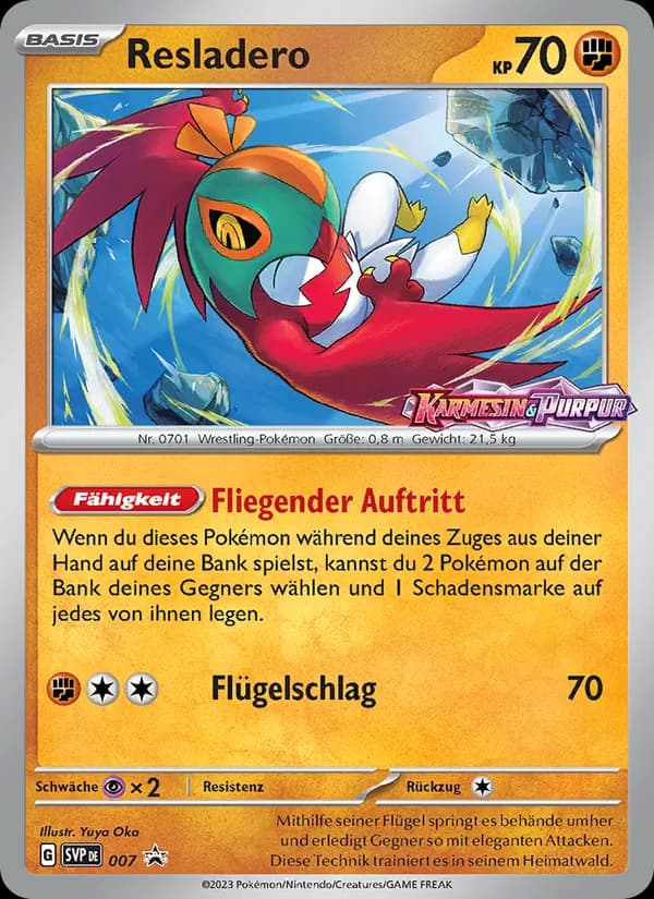 Resladero card in German