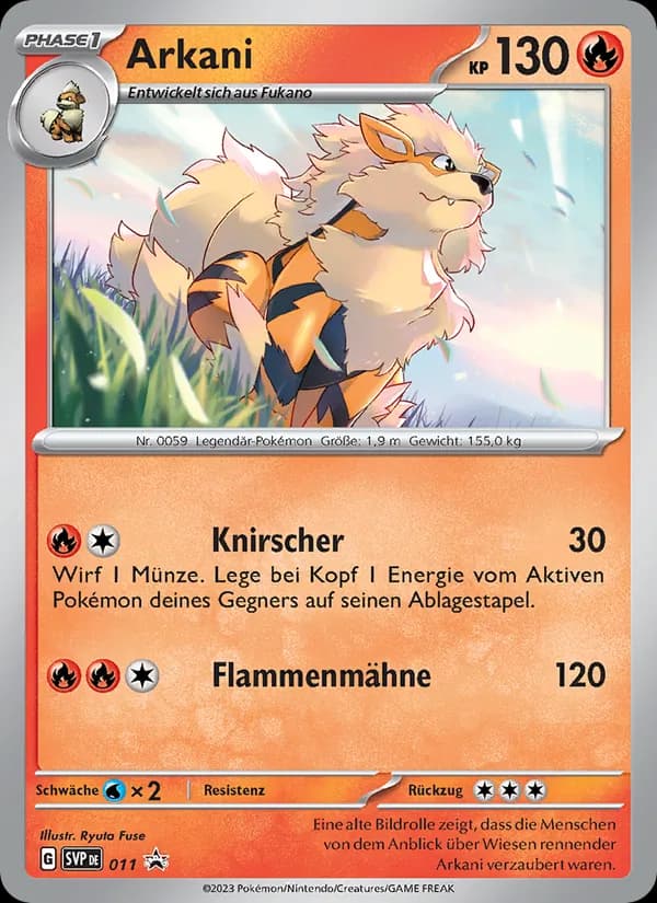 Arkani card in German