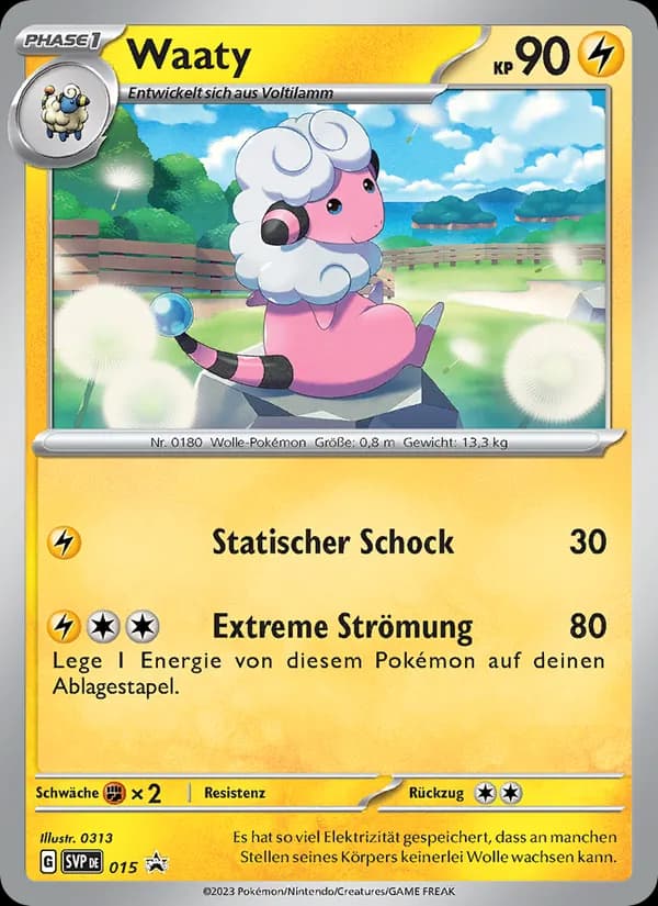 Waaty card in German