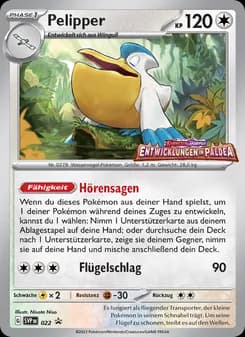 Pelipper card in German