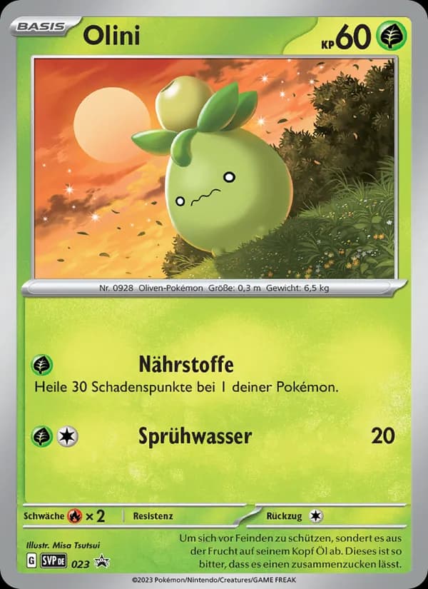 Olini card in German