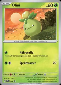 Olini card in German