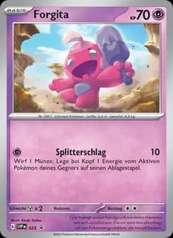 Forgita card in German