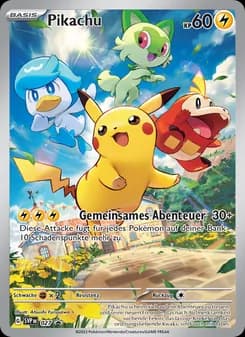 Pikachu card in German