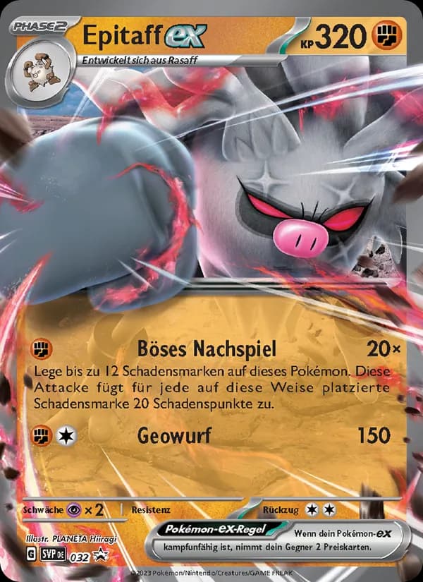 Epitaff-ex card in German
