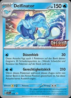 Delfinator card in German