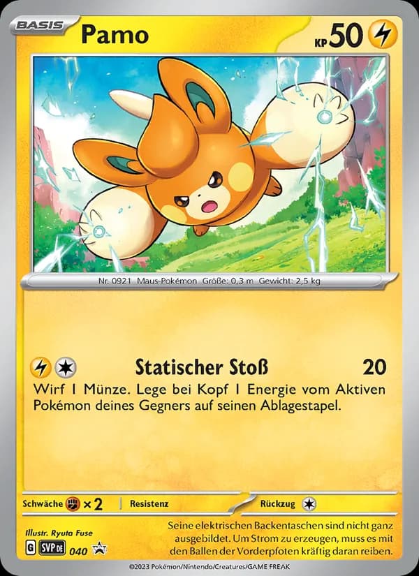 Pamo card in German