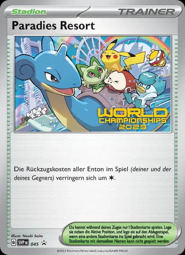 Paradies Resort card in German