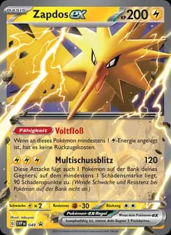 Zapdos-ex card in German
