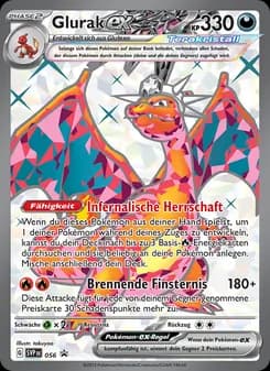 Glurak-ex card in German