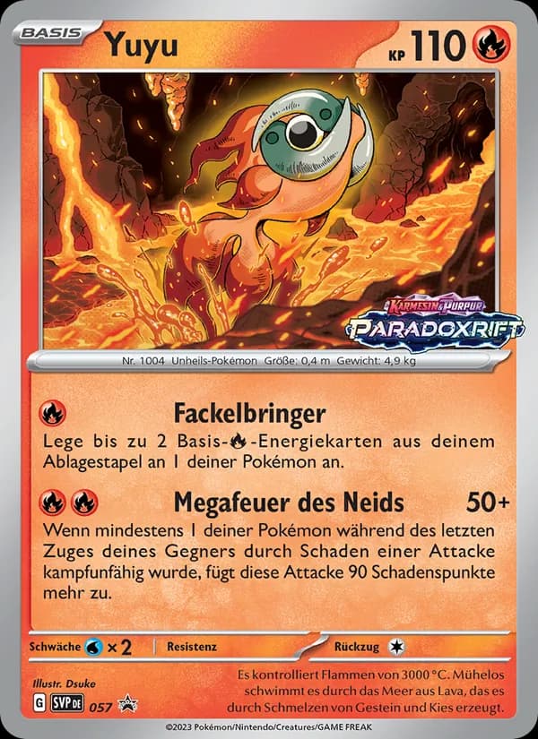 Yuyu card in German