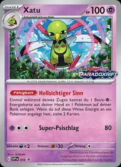 Xatu card in German