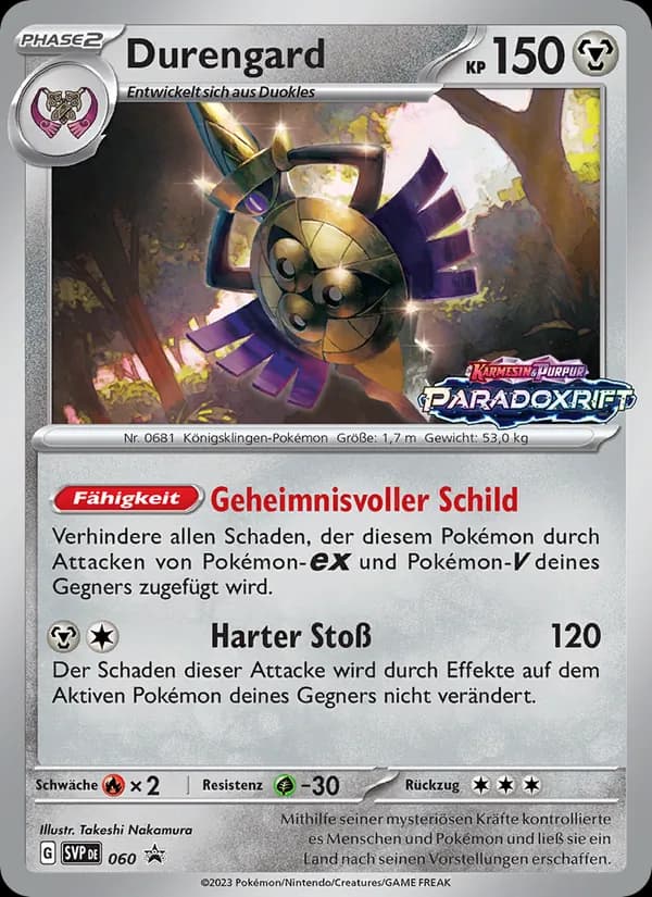 Durengard card in German